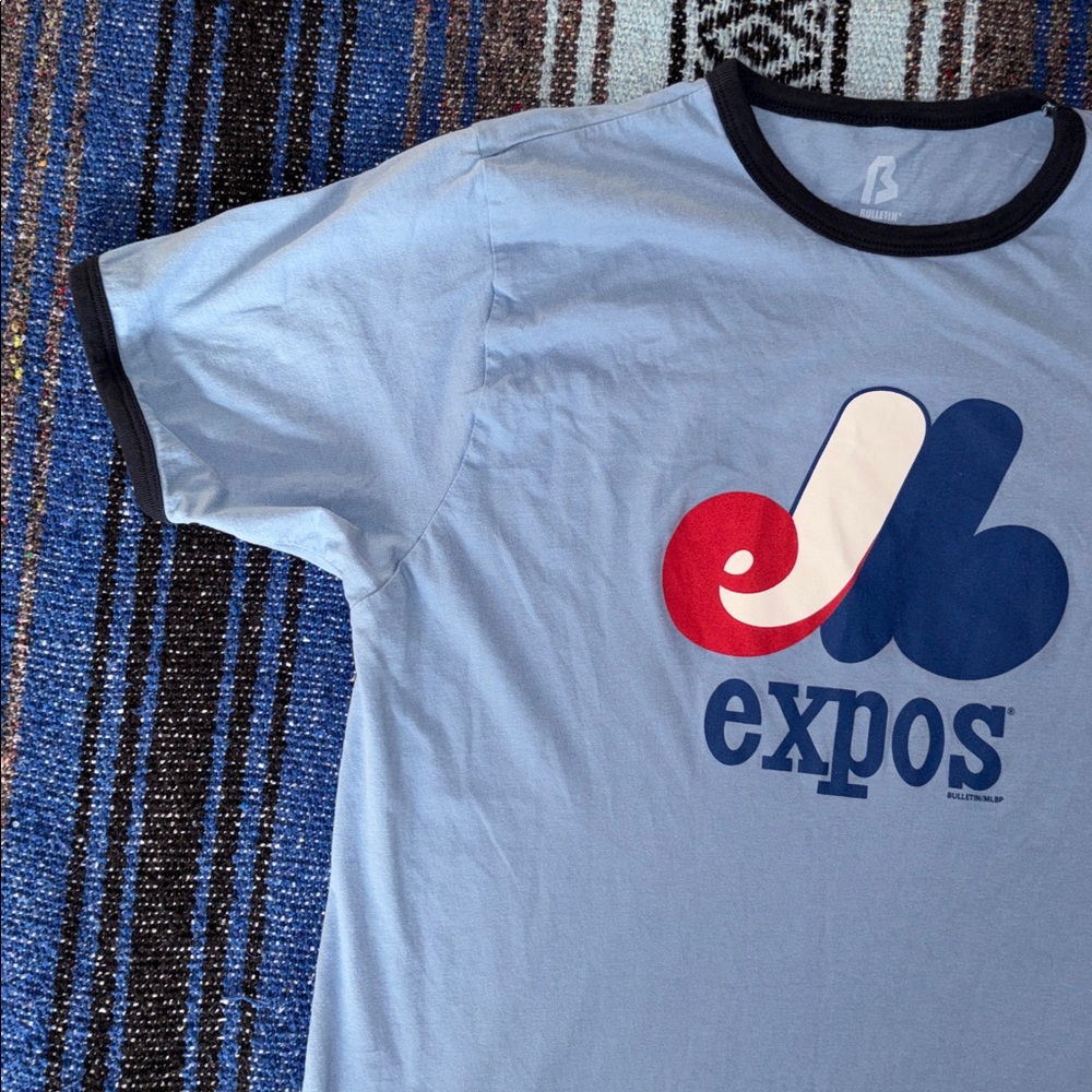 MLB Montreal Expos Retro Style Ringer Tee Shirt - Picture 5 of 9